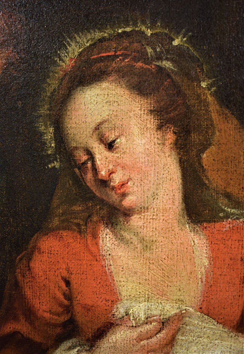 Nativitè Et Adoration Des Bergers, école Flamand Du XVIIème-photo-7