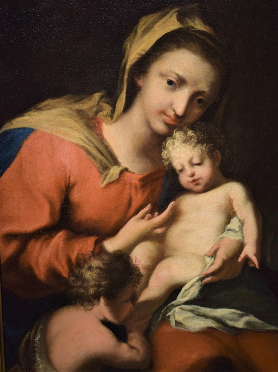 Vierge à l'Enfant Et Le Petit Saint Jean Baptiste-photo-3