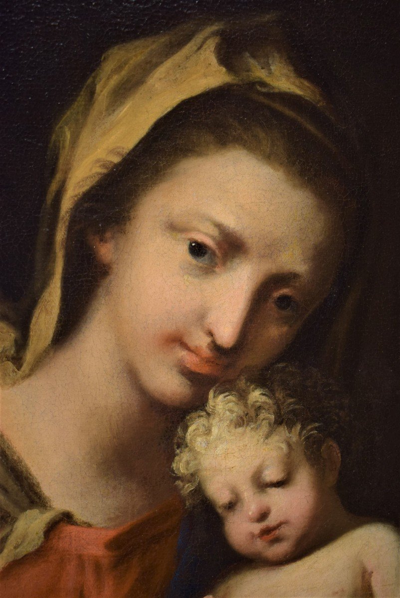 Vierge à l'Enfant Et Le Petit Saint Jean Baptiste-photo-4