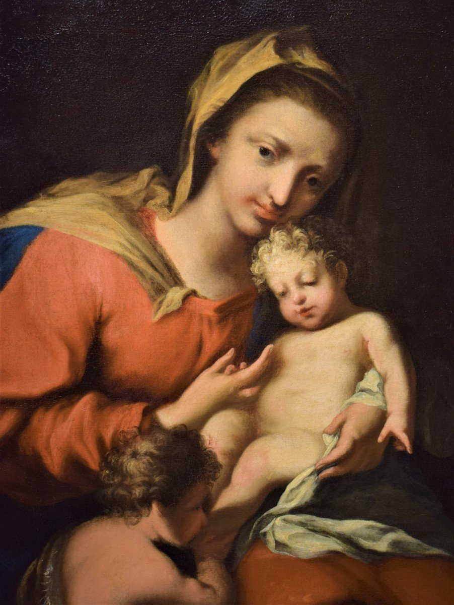 Vierge à l'Enfant Et Le Petit Saint Jean Baptiste