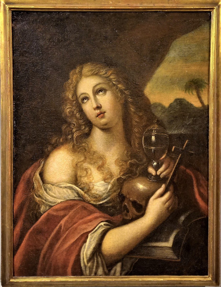 Marie Madeleine - école Toscane Du XVIIe Siècle-photo-2