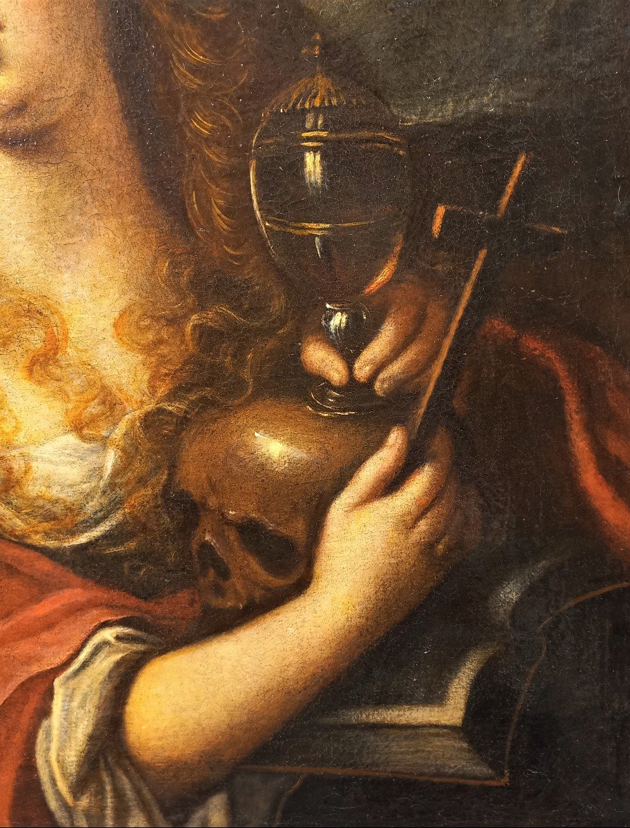 Marie Madeleine - école Toscane Du XVIIe Siècle-photo-4