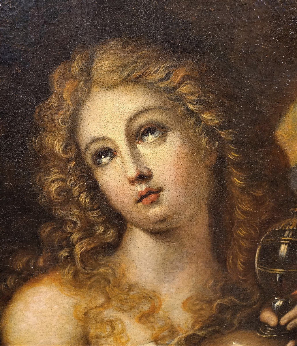 Marie Madeleine - école Toscane Du XVIIe Siècle-photo-3