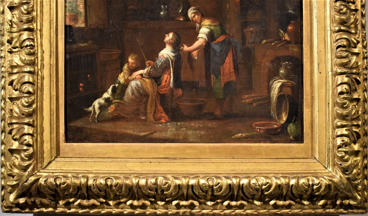 Interno con scena di  toaletta   David Teniers II  il Giovane bottega di-photo-2