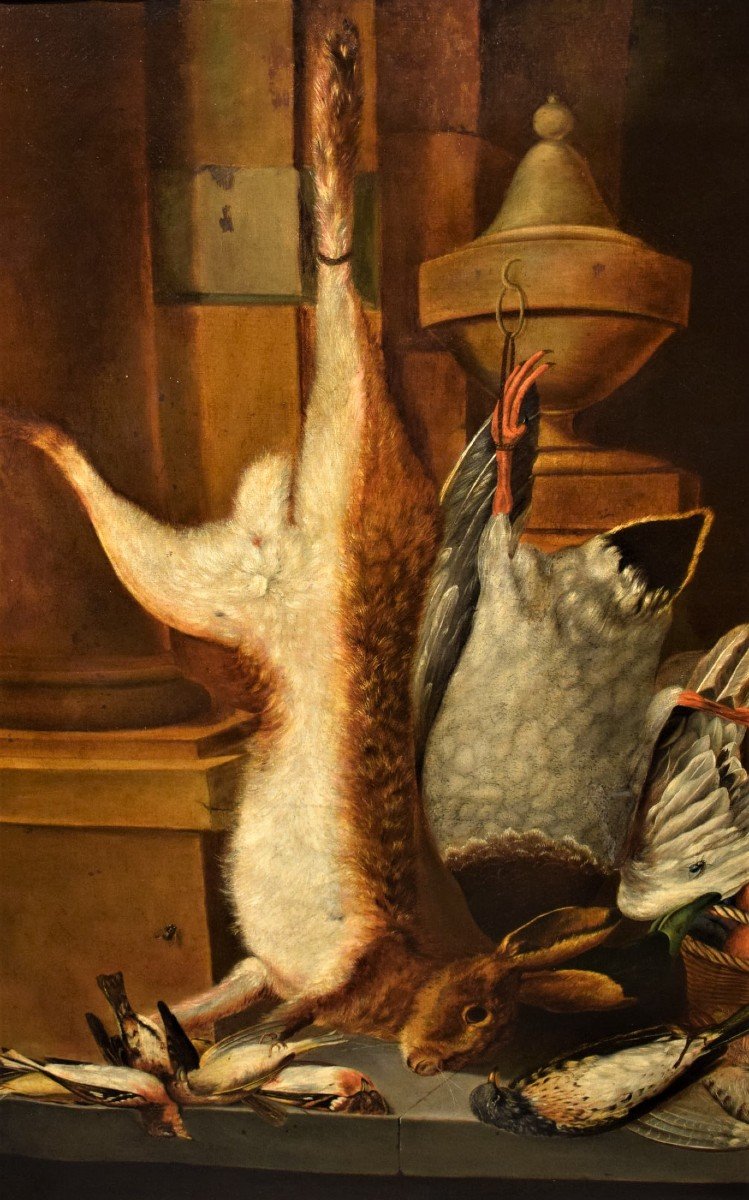 Nature Morte de Gibier et fruits - Jean-Baptiste Oudry (Paris1686 -1755)-photo-3