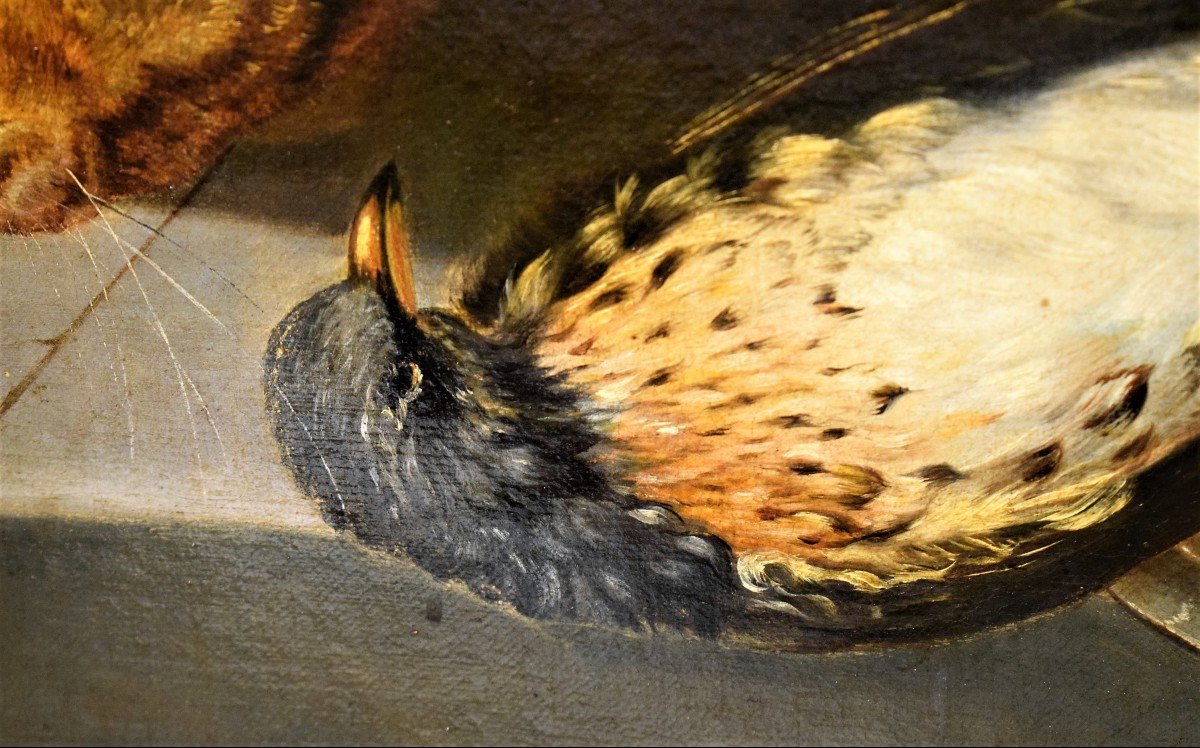Nature Morte de Gibier et fruits - Jean-Baptiste Oudry (Paris1686 -1755)-photo-3