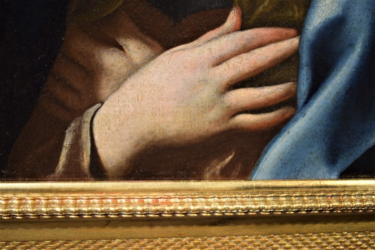 Vierge annoncée  - Cercle de Guido Reni,  Emilie fin du 17ème -photo-4