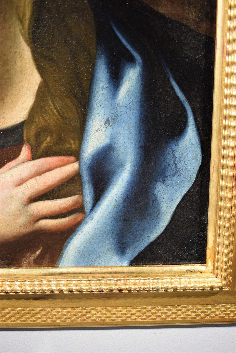 Vierge annoncée  - Cercle de Guido Reni,  Emilie fin du 17ème -photo-3