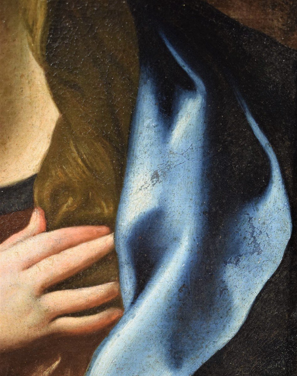 Vierge annoncée  - Cercle de Guido Reni,  Emilie fin du 17ème -photo-4