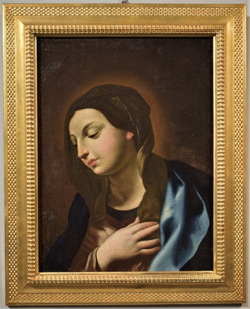 Vierge annoncée  - Cercle de Guido Reni,  Emilie fin du 17ème -photo-6