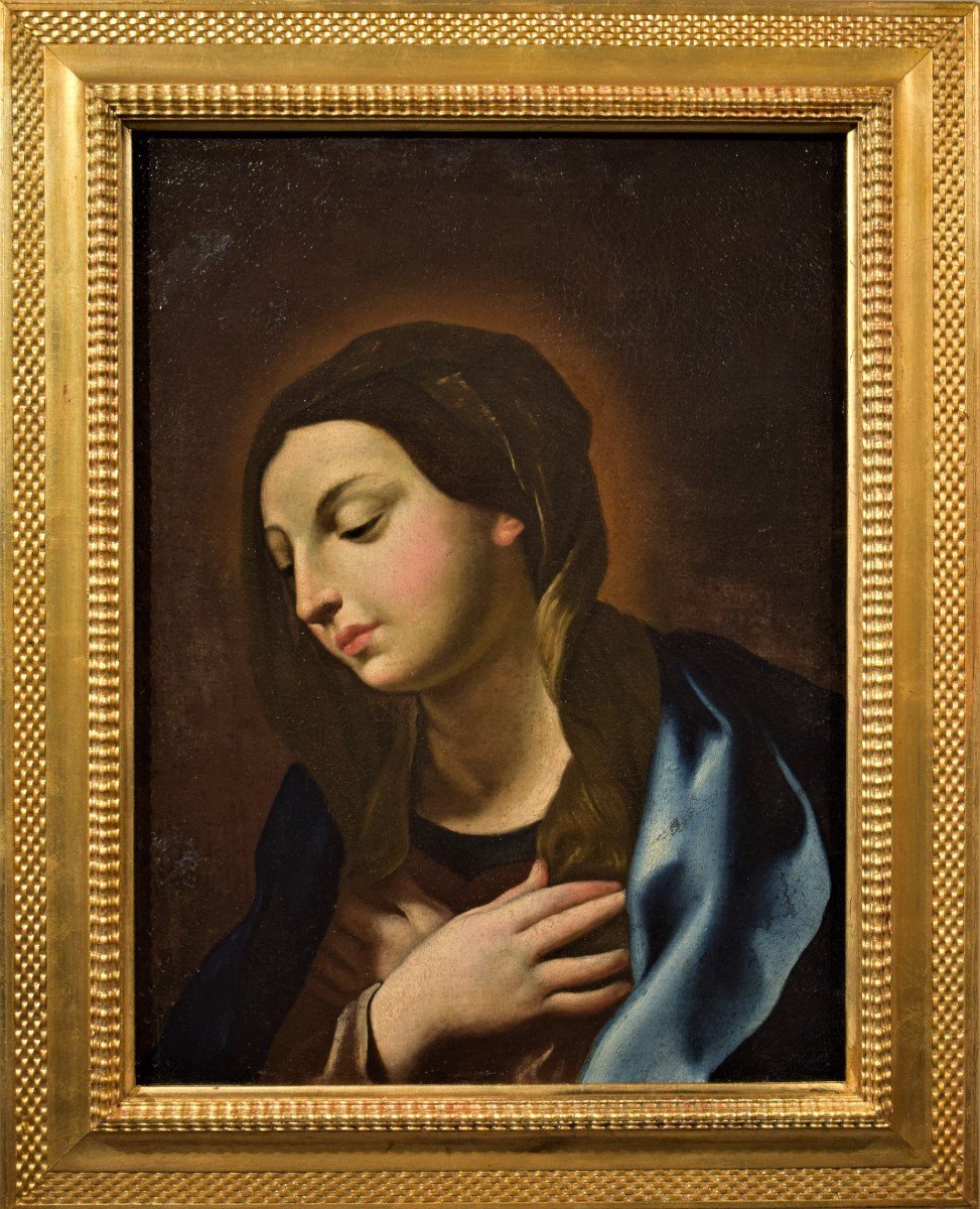 Vierge annoncée  - Cercle de Guido Reni,  Emilie fin du 17ème 