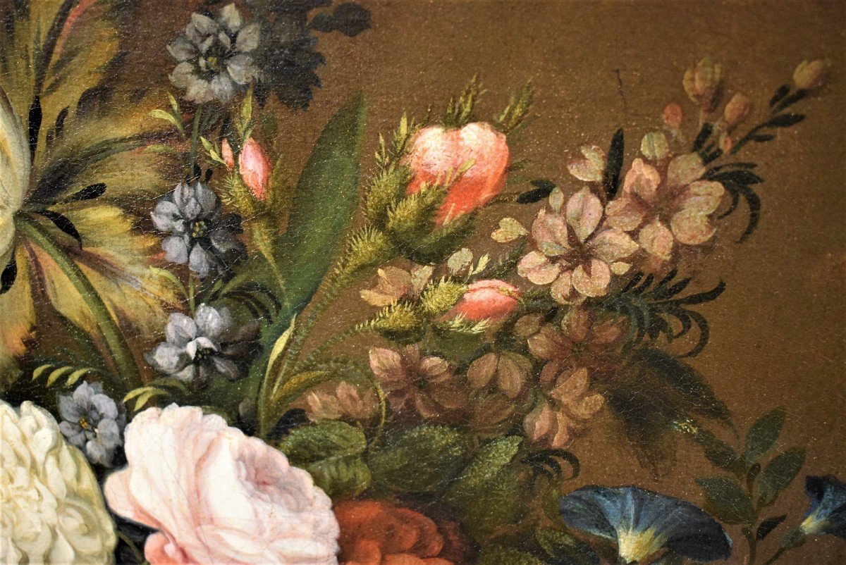 Nature morte de fleurs - Jean-Louis Prévost (Nointel 1760 - Paris 1810)-photo-2