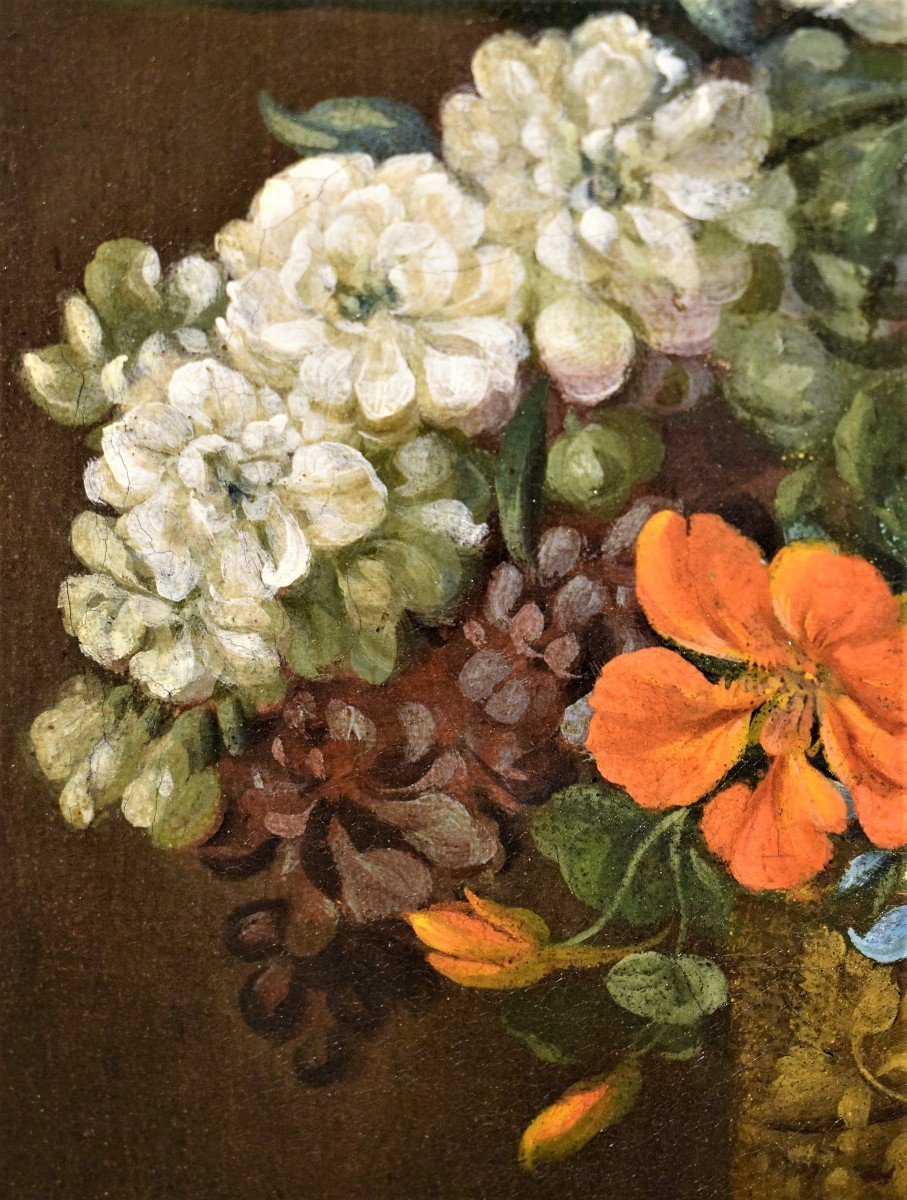 Nature morte de fleurs - Jean-Louis Prévost (Nointel 1760 - Paris 1810)-photo-3
