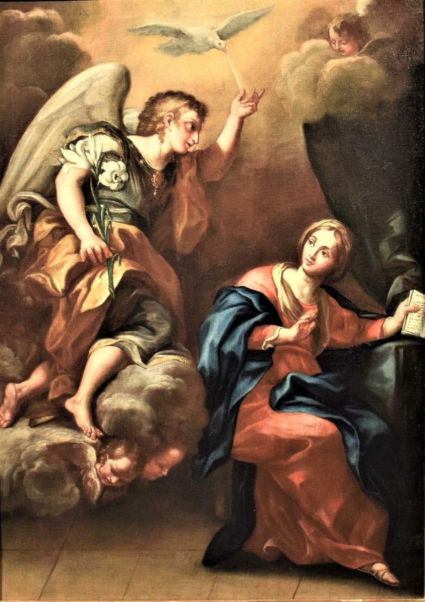 Annunciazione   Pietro da Cortona  (1596 - 1669) bottega di-photo-2