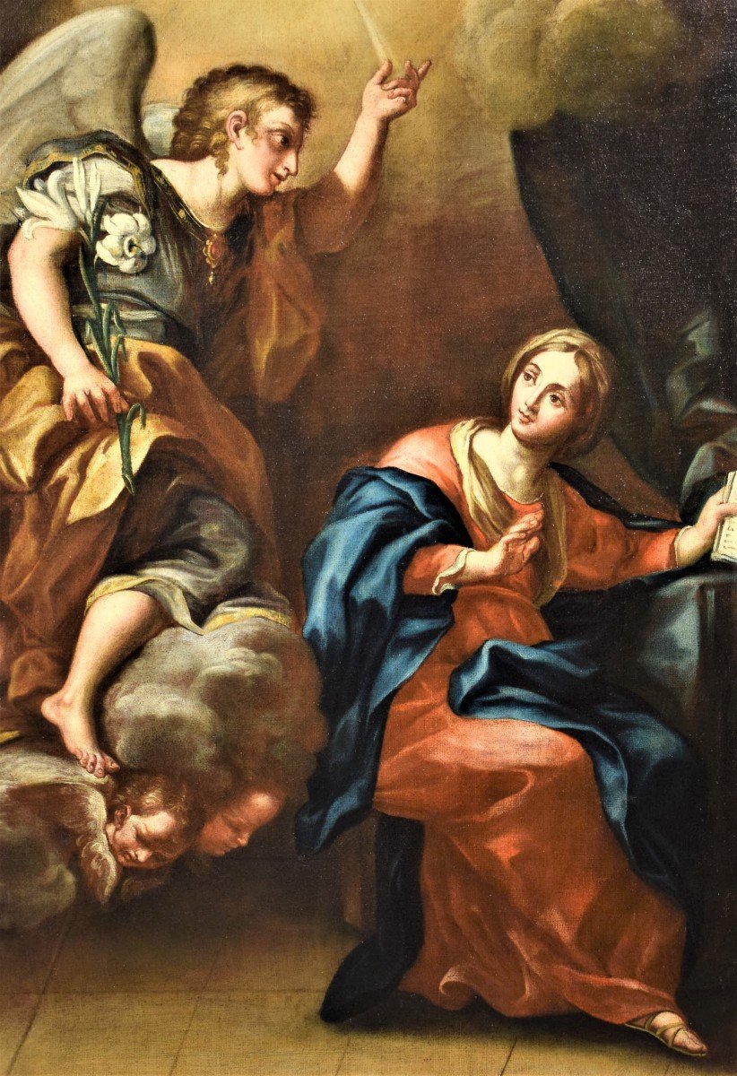 Annunciazione   Pietro da Cortona  (1596 - 1669) bottega di-photo-3