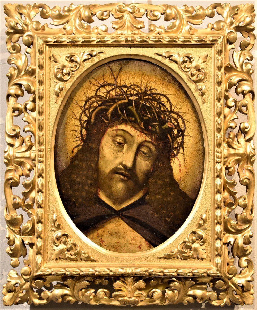 Ecce Homo  Huile sur cuivre  Maître hispano-flamand du XVIème