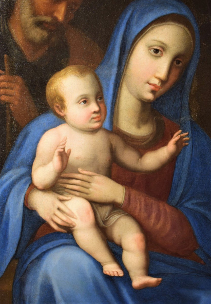 Santa Famiglia con S. Anna   G.B. Salvi Sassoferrato  (1609-1685)-photo-3