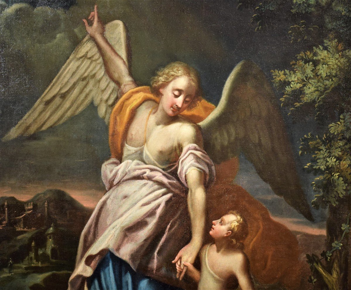 L' Ange Gardien - Maître lombard du XVIIème-photo-3