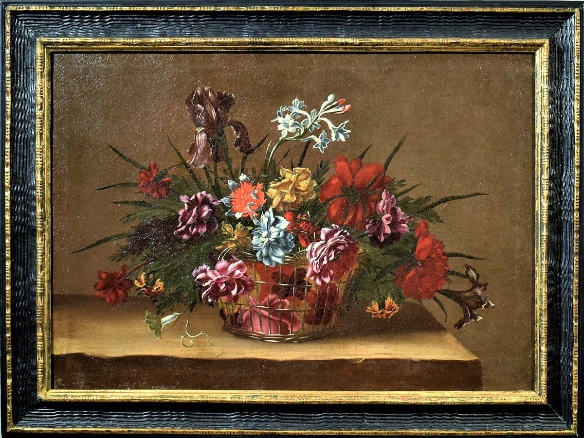 Nature morte de fleurs - Maître des Fleurs Guardeschi - XVIIIème-photo-2
