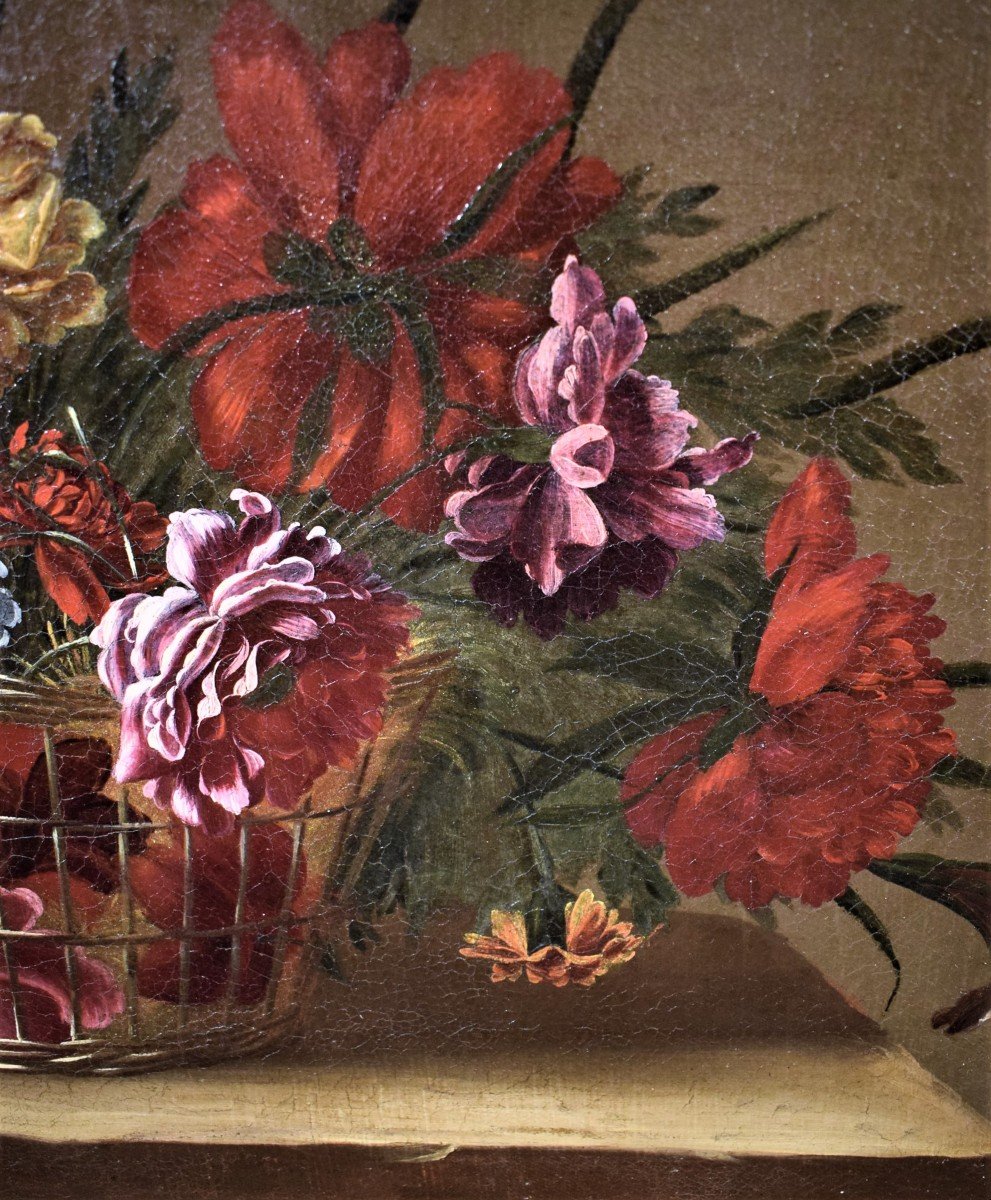 Nature morte de fleurs - Maître des Fleurs Guardeschi - XVIIIème-photo-3