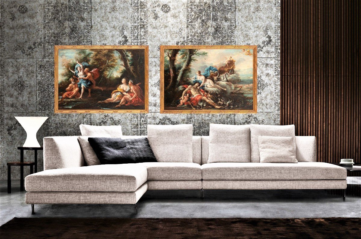 Coppia Scene Mitologiche  1) Apollo e Dafne  -photo-7
