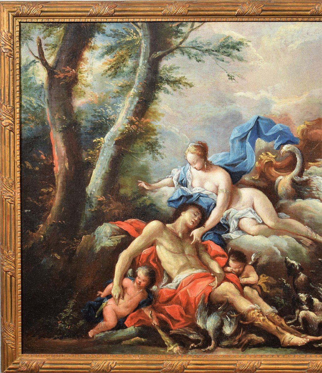 Paire de Scènes Mythologiques  2) Diane et Endymion-photo-3