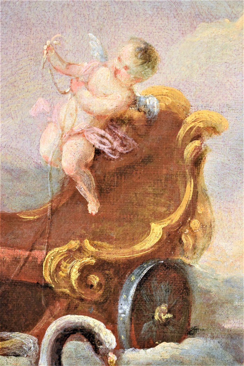 Paire de Scènes Mythologiques  2) Diane et Endymion-photo-3