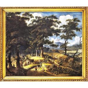 Paesaggio boschivo - Jan Looten (Amsterdam, 1618 - Inghilterra 1681)