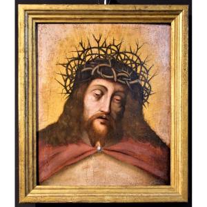 Ecce Homo -  Maestro Fiammingo  - olio su tavola  XVI° secolo