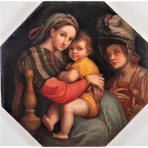 Madonna col Bambino e San Michele Arcangelo - Scuola Toscana di fine '500