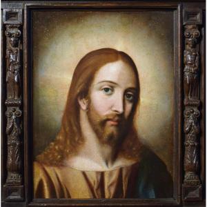 Cristo Salvator Mundi - Olio su Tavola - Scuola Lombarda del '500