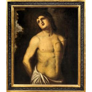 San Sebastiano  - Cerchia di Guido Reni (Bologna, 1575-1642)