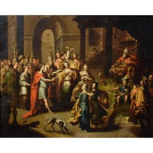 Il Matrimonio di Davide ed Abigail -  Pauwels Casteels (Anversa, 1625 –1677)
