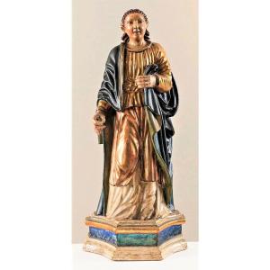 Santa Martire - scultura lignea policroma e dorata - XVII secolo