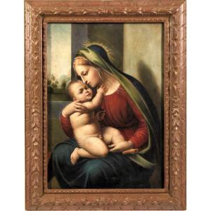 Madonna col Bambino (Vergine della Tenerezza) - Maestro Emiliano del '700