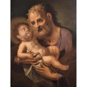 San Giuseppe col Bambino - Francesco de Mura (Napoli 1696-1782)