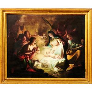 La Natività e l' adorazione dei pastori - Scuola veneta del '700