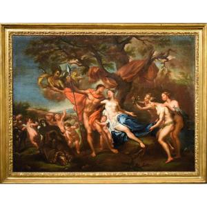 Venere e Adone - Atelier de Frans Wouters (Lierre 1612 -Anversa 1659)