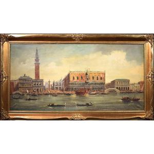 Venezia, Il Bacino di San Marco  - F. Guarana - Fine del XIX° secolo