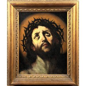 "Ecce Homo"  Maestro emiliano del XVII secolo, cerchia di Guido Reni (Bologna 1575-1642)