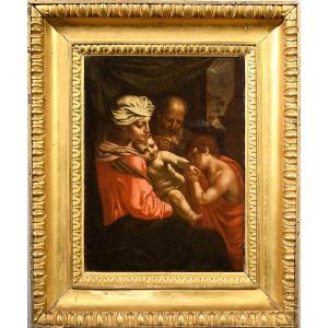 Sacra Famiglia con San Giovannino - Simone Cantarini (1612 –1648) cerchia