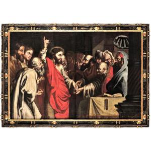 Il tributo della moneta - Maestro Fiammingo Cerchia di P.P. Rubens (1577-1640)