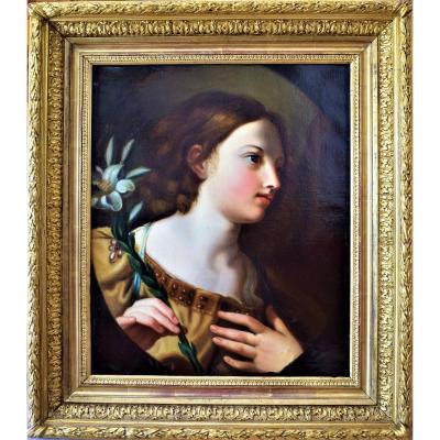 l'Ange De l'Annonciation   Elisabetta Sirani   école émillienne XVIIe