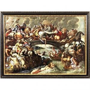 La Bataille Des Amazones  Cercle De Pieter Paul Rubens 1630 E.