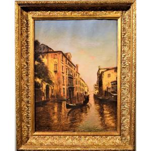 Venezia, riflessi sul Canale  -  Albert Ferdinand Duprat (Venezia 1882-1974)