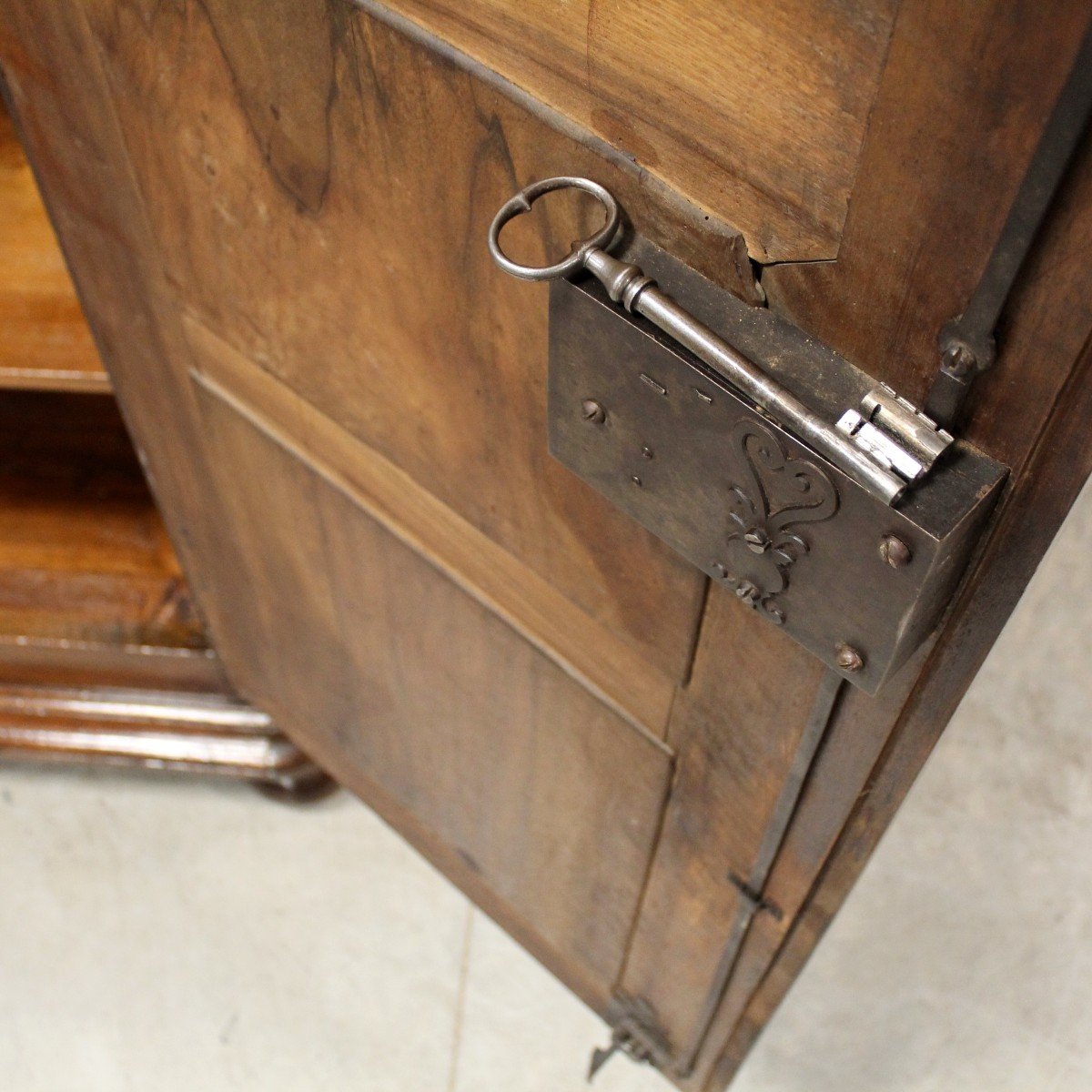 Antico Armadio Credenza Luigi XIV in noce - 18°secolo-photo-7