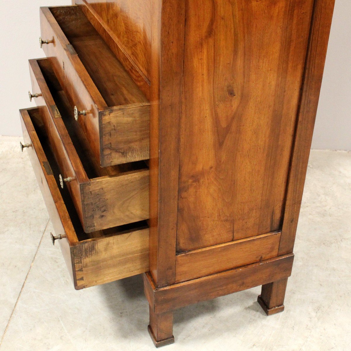 Antico Secretaire Impero in noce - 19°secolo-photo-6