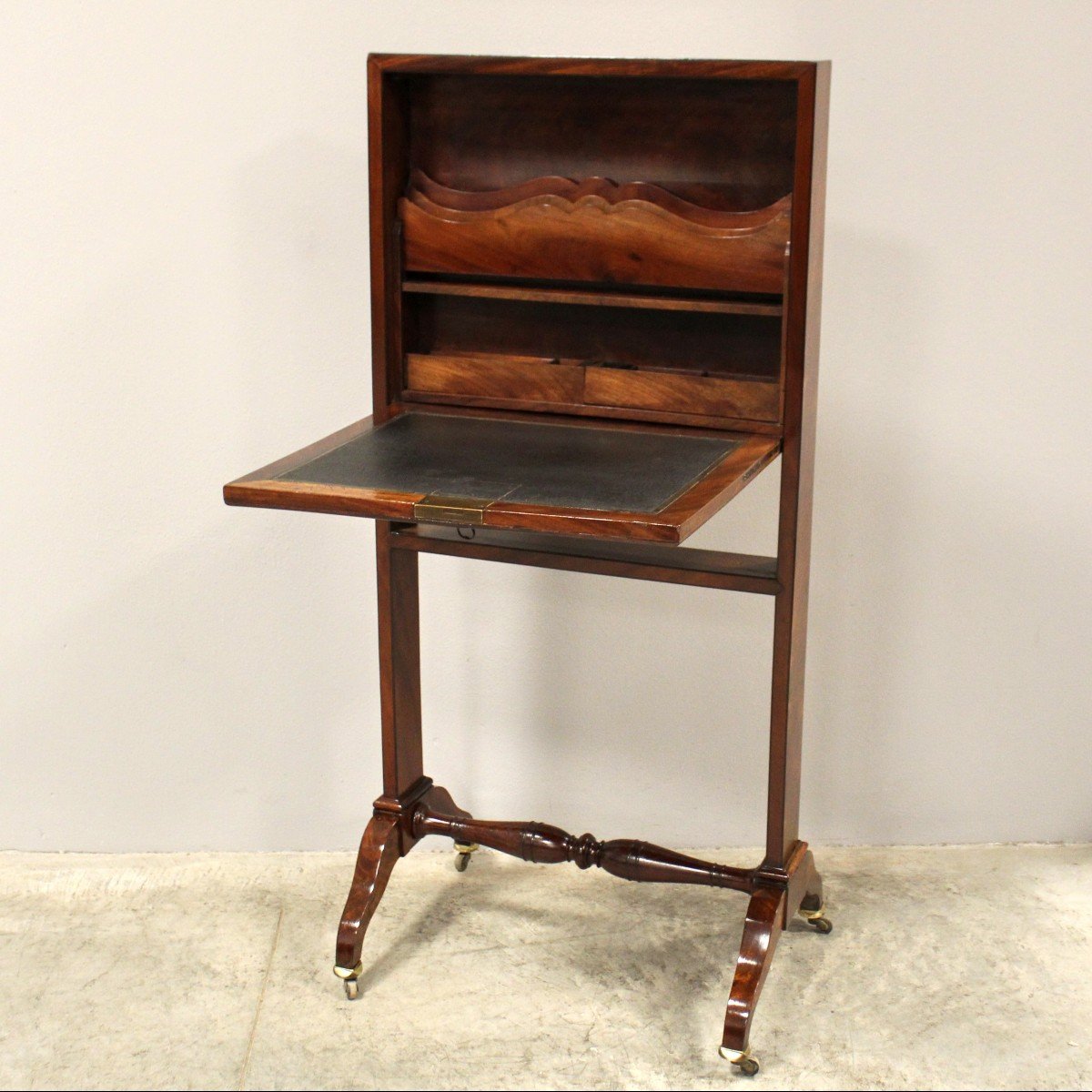 Antico billet doux Secretaire Impero in mogano - 19°secolo-photo-1