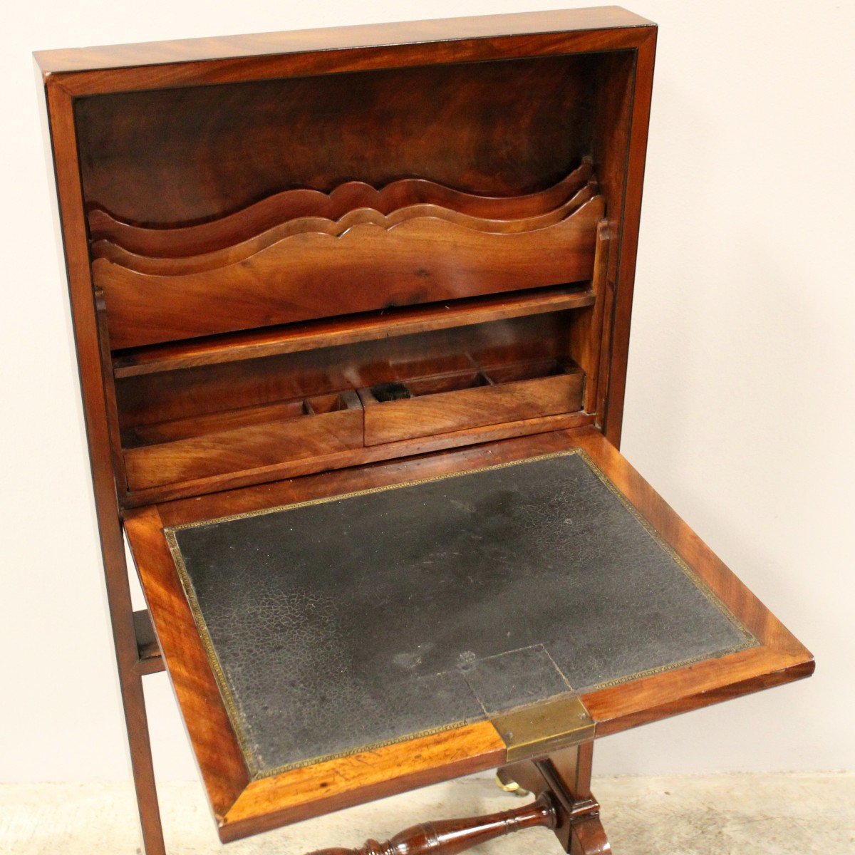 Antico billet doux Secretaire Impero in mogano - 19°secolo-photo-2