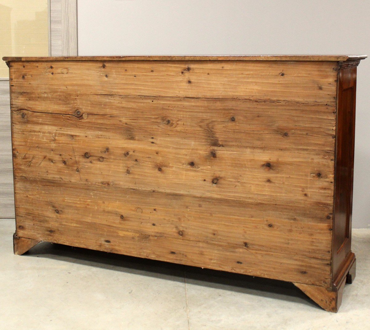 Antica credenza a 4 ante in noce (185 cm) - Italia 18°secolo-photo-8